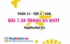 Bài 7.38 trang 65 Toán 11 tập 2 Kết nối tri thức